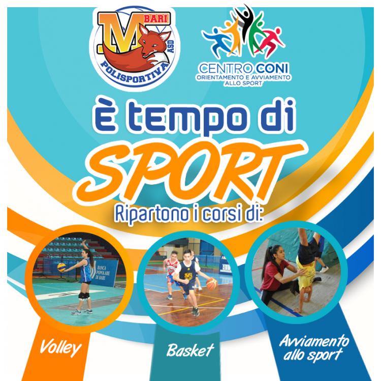 È tempo di sport: ripartono i corsi della Polisportiva M Bari